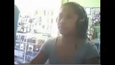 Afspelen Filippijnse edelvrouw bode op webcam